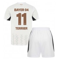 Fotballdrakt Barn Bayer Leverkusen Martin Terrier #11 Bortedraktsett 2024-25 Kortermet (+ Korte bukser)